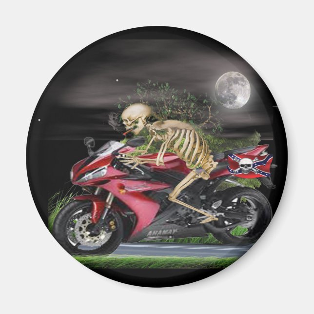 Imán Elementos de la motocicleta Skeleton (Frente)