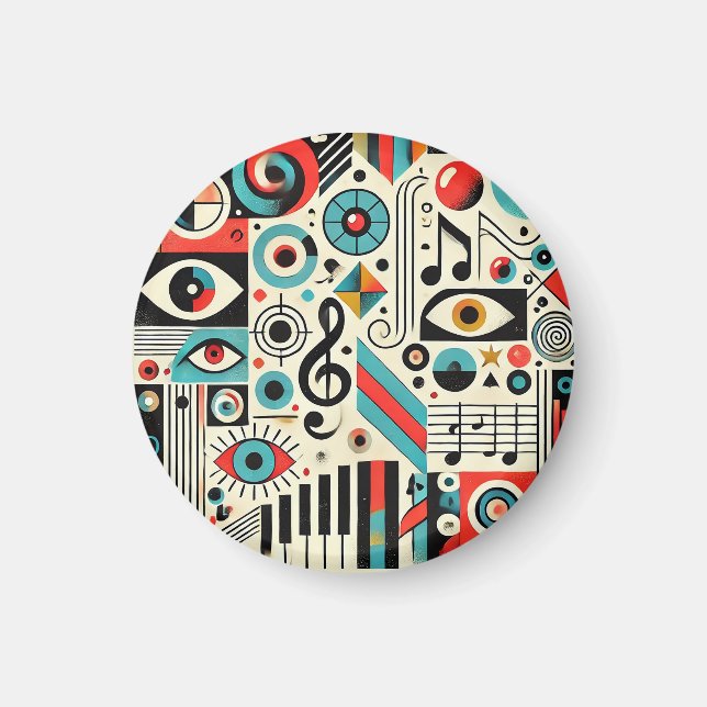 Imán Elementos musicales y artísticos (Frente)