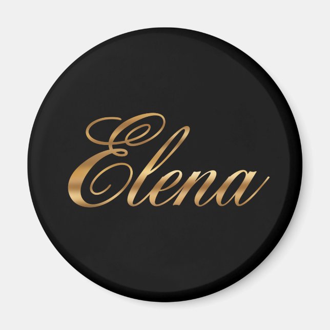 Imán Elena gold Design Lettering Magnet (Frente)
