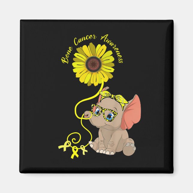 Imán Elephant Brain Aneurysm Awareness Burgunbon (Frente)