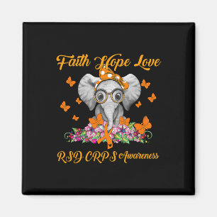 Imán Elephant Faith Hope Love RSD CRPS Awaration