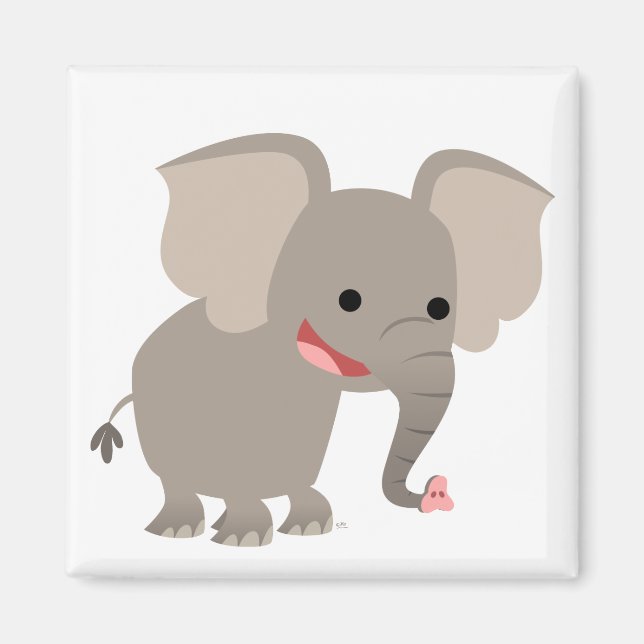 Imán Elephant Magnet, Personalizado risible (Frente)