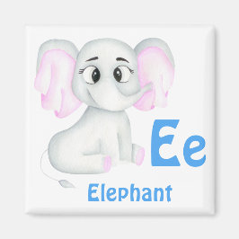 Imán Elephant personalizar ABC: Letra E - Añadir tu nom