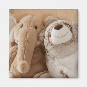 Imán Elephant Plush Toy y Teddy Bear Friends