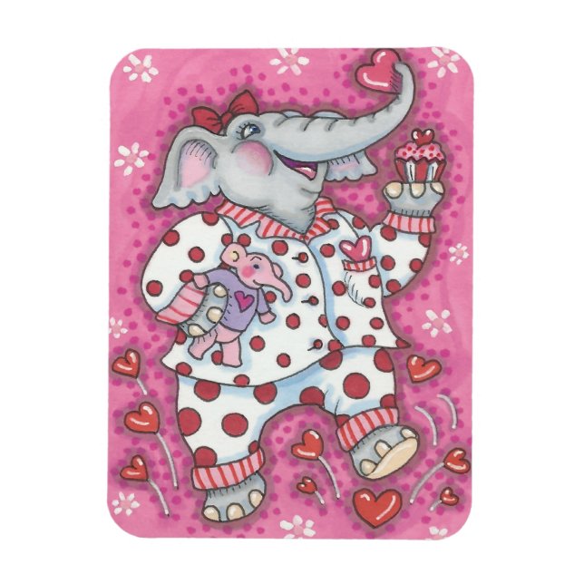Imán Elephant SCariño VALENTINE MAGNET *Personalizar (Vertical)