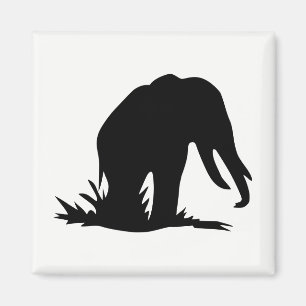 Imán Elephant Silhouette