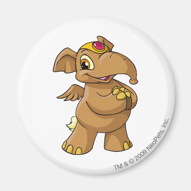 Imán Elephante Brown (Frente)