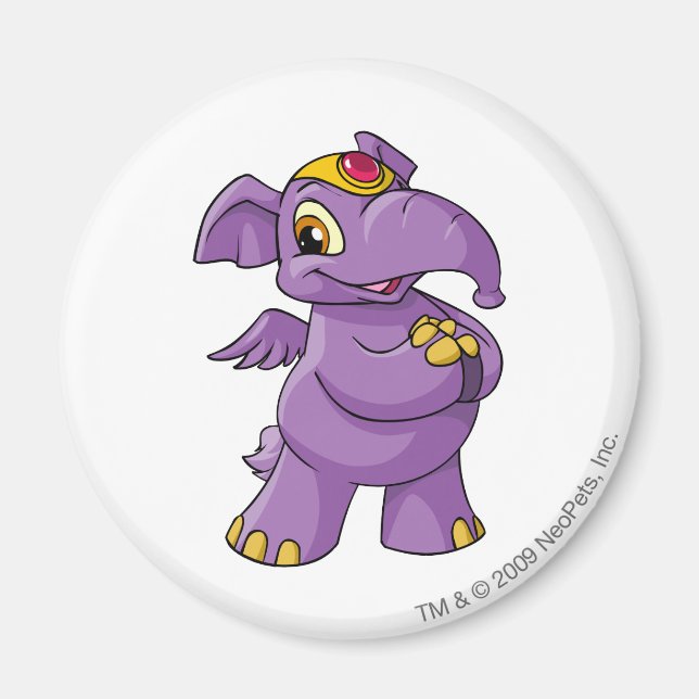 Imán Elephante Purple (Frente)