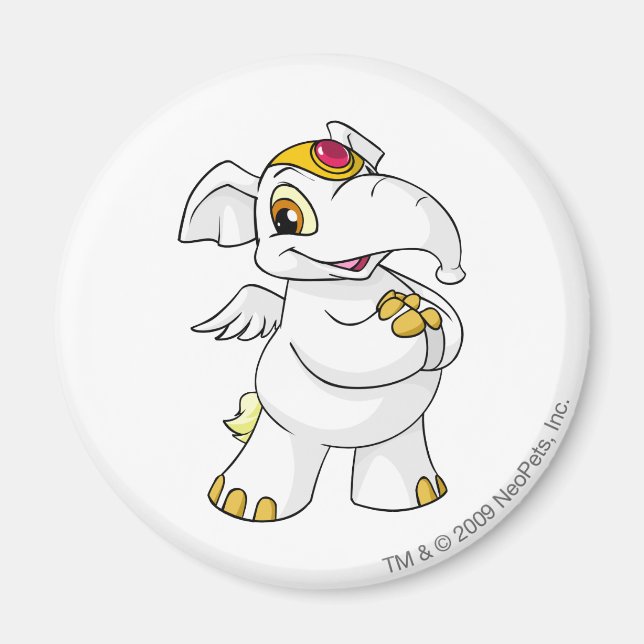 Imán Elephante White (Frente)