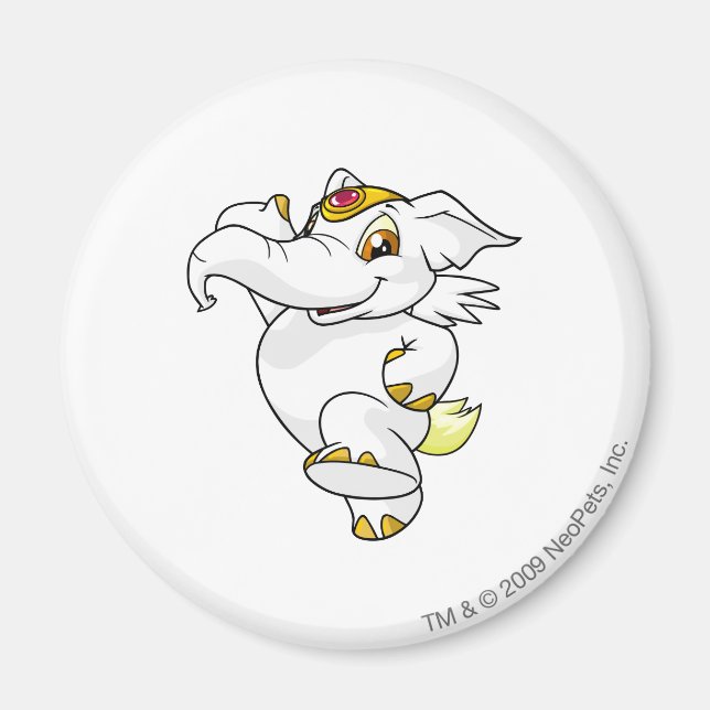 Imán Elephante White (Frente)