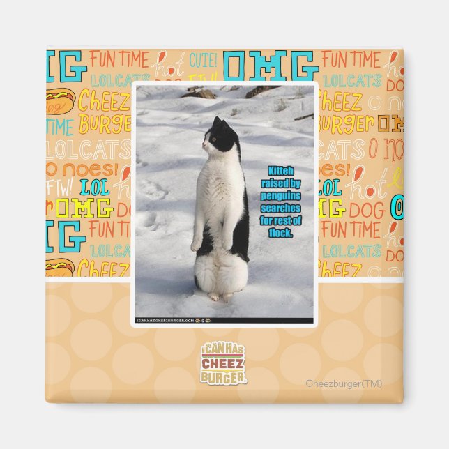 Imán Elevado por los pingüinos (Frente)
