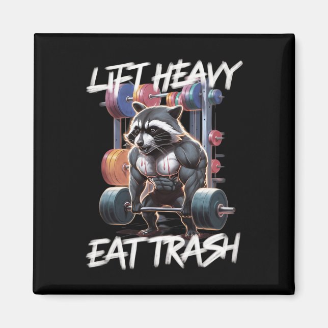 Imán Elevador Pesado Comer Trash Halterofilia Construcc (Frente)