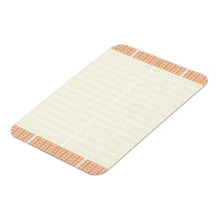 Imán Elevar tu espacio con geométrico blanco y dorado