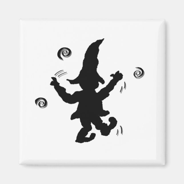 Imán Elf bailando con diseños de Cussdum (Frente)