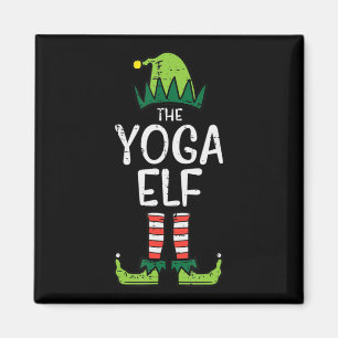 Imán Elf de Yoga Navidad Navidades de PJs coincidiendo 