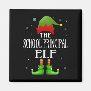 Imán Elf, director de escuela, Navidad, familia diverti
