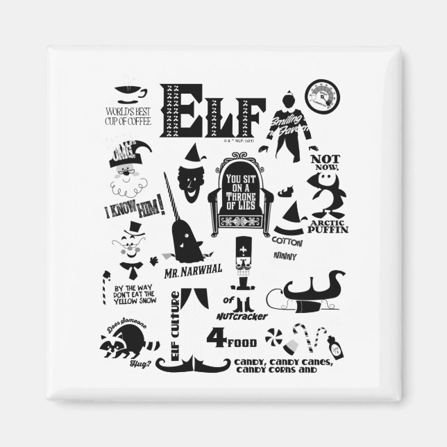Imán Elf Icons And Movie Quotes  (Frente)