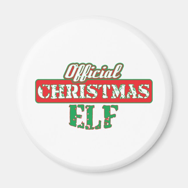 Imán Elf, Navidades oficiales - ayudante de Santa (Frente)