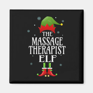 Imán Elf Xmas, terapeuta mago, familia divertida que co