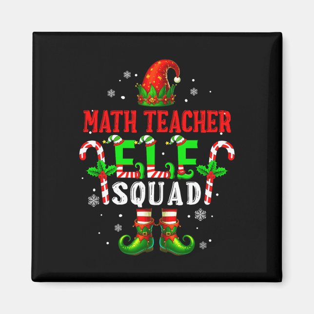 Imán Elfo equipo de profesor de matemáticas sombrero de (Frente)