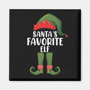 Imán Elfo Favorito de Santa Navidad Familiar Emparentad
