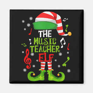 Imán Elfo Profesor de Música Navidad Familia Pareo Navi