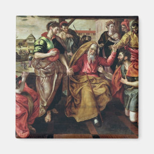 Imán Eliezer que pide Rebecca casar a Isaac, 1562