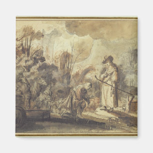 Imán Eliezer y Rebecca en el pozo