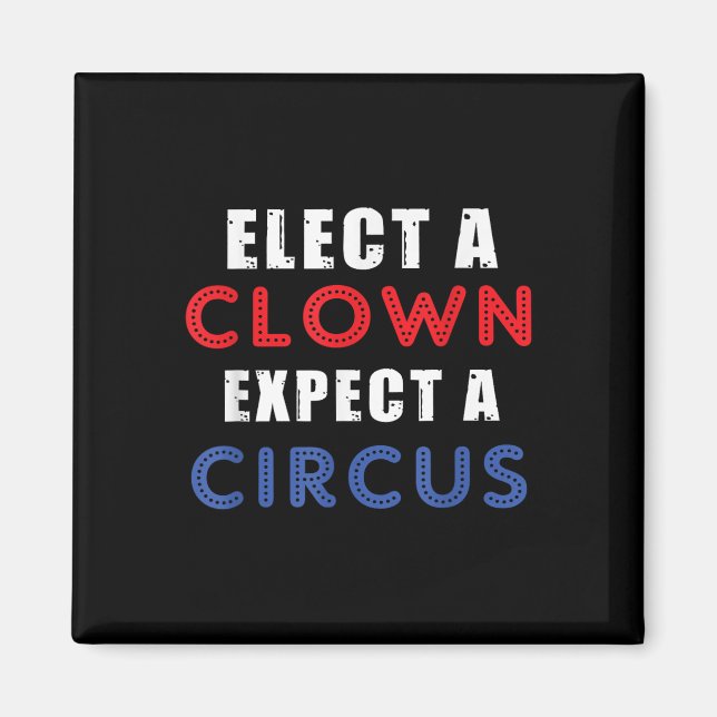 Imán Elige A Un Payaso Esperar Un Circo Diseñar Contra  (Frente)