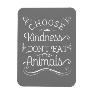 Imán Elige amabilidad No comas animales vegetarianos