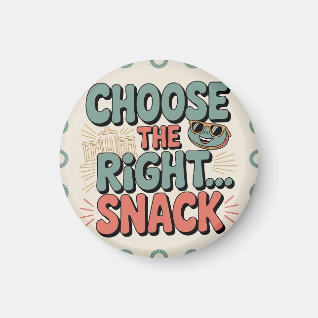 Imán Elige el Snack Correcto (Frente)