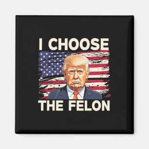 Imán Elija La Fla Estadounidense Felon Funny Pro Trump