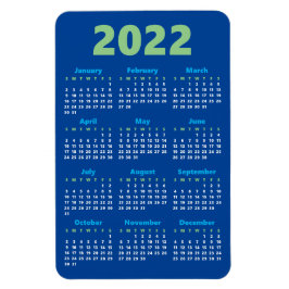 Imán Elija sus propios colores | 2022 Calendario Magnet