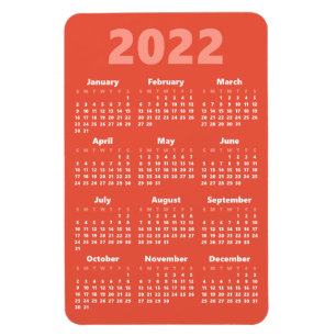 Imán Elija sus propios colores   2022 Calendario Magnet
