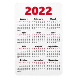Imán Elija sus propios colores 2022 Calendario Magnet