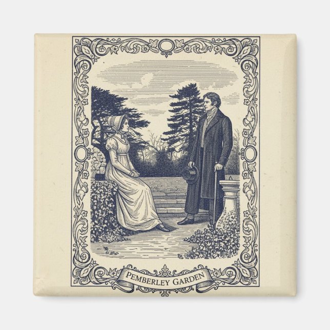 Imán Elizabeth and Darcy at Pemberley (Frente)