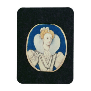 Imán Elizabeth I, retrato miniatura, (inacabado)