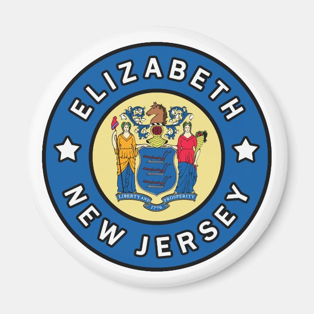 Imán Elizabeth New Jersey (Frente)