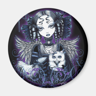 Imán Elizabeth Persian Cat Angel Magnet