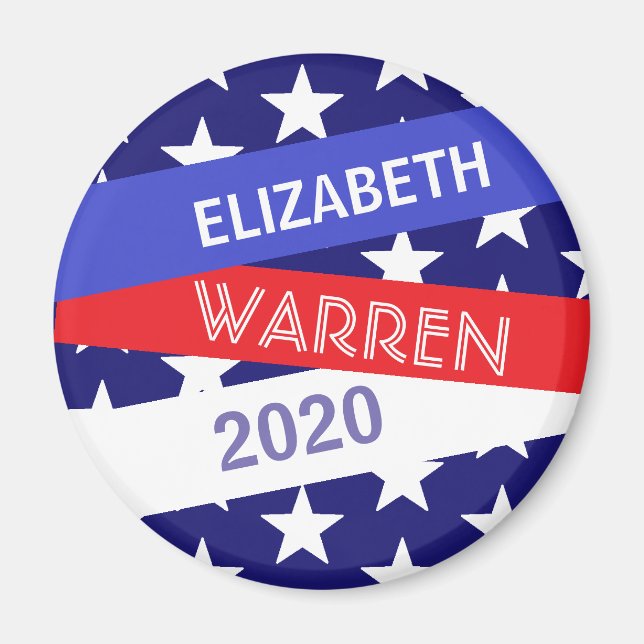 Imán Elizabeth Warren para la presidencia 2020 (Frente)