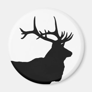 Imán Elk Head Silhouette