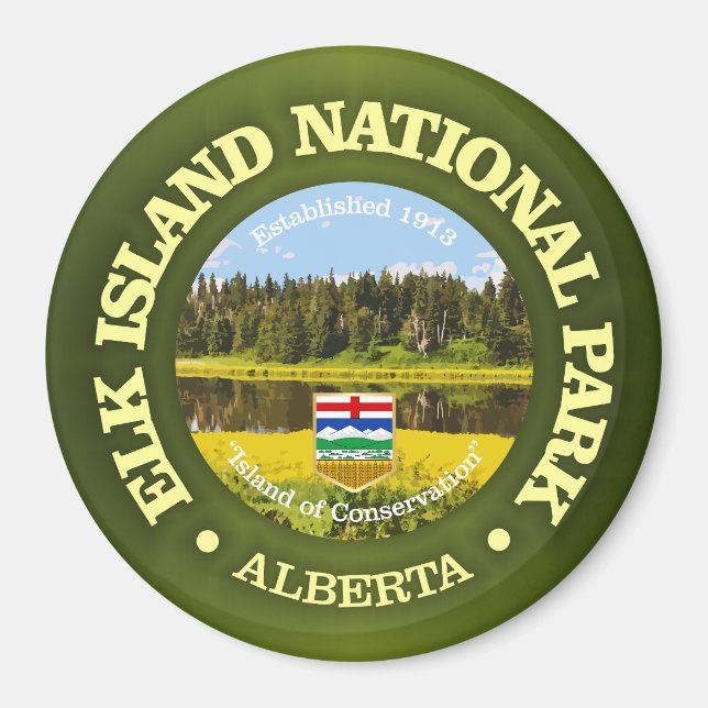 Imán Elk Island NP (Frente)