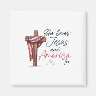 Imán Ella Ama A Jesús Y A Los Estados Unidos También Al