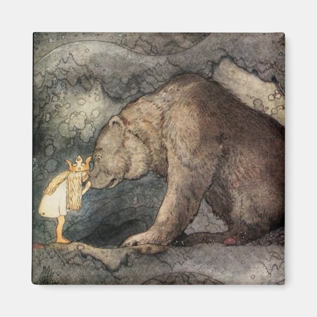 Imán Ella besó la nariz del oso (Frente)