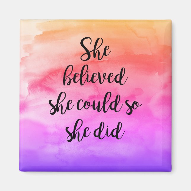 Imán Ella Creía Que Podía Así Que Hizo Magnet (Frente)