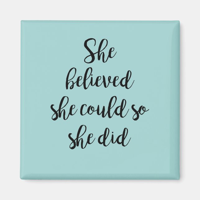 Imán Ella Creía Que Podía Así Que Hizo Magnet (Frente)