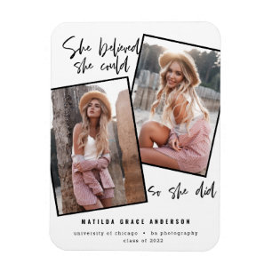 Imán Ella creía que podía así que se graduó