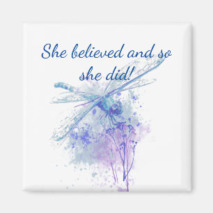 Imán "Ella creyó" el estímulo de la libélula