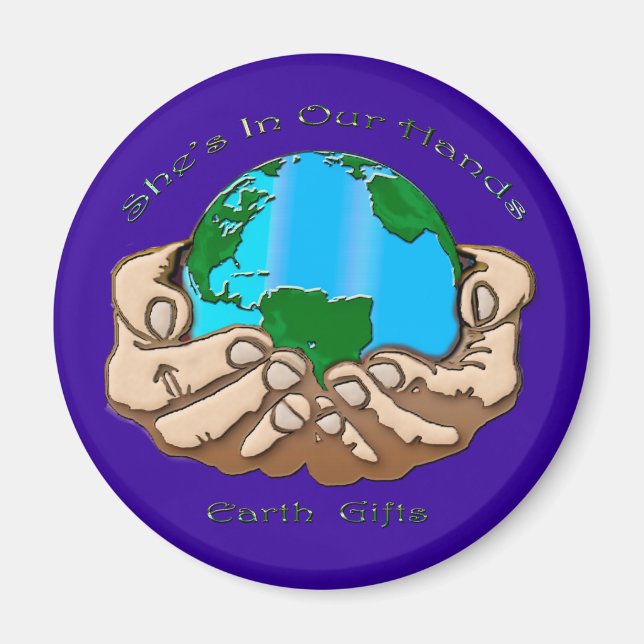 Imán ELLA ESTÁ EN NUESTRA Colección DE MANOS (Frente)