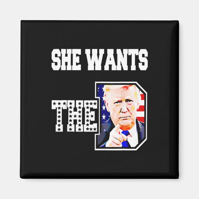 Imán Ella Quiere El D Donald Trump 2024 (Frente)